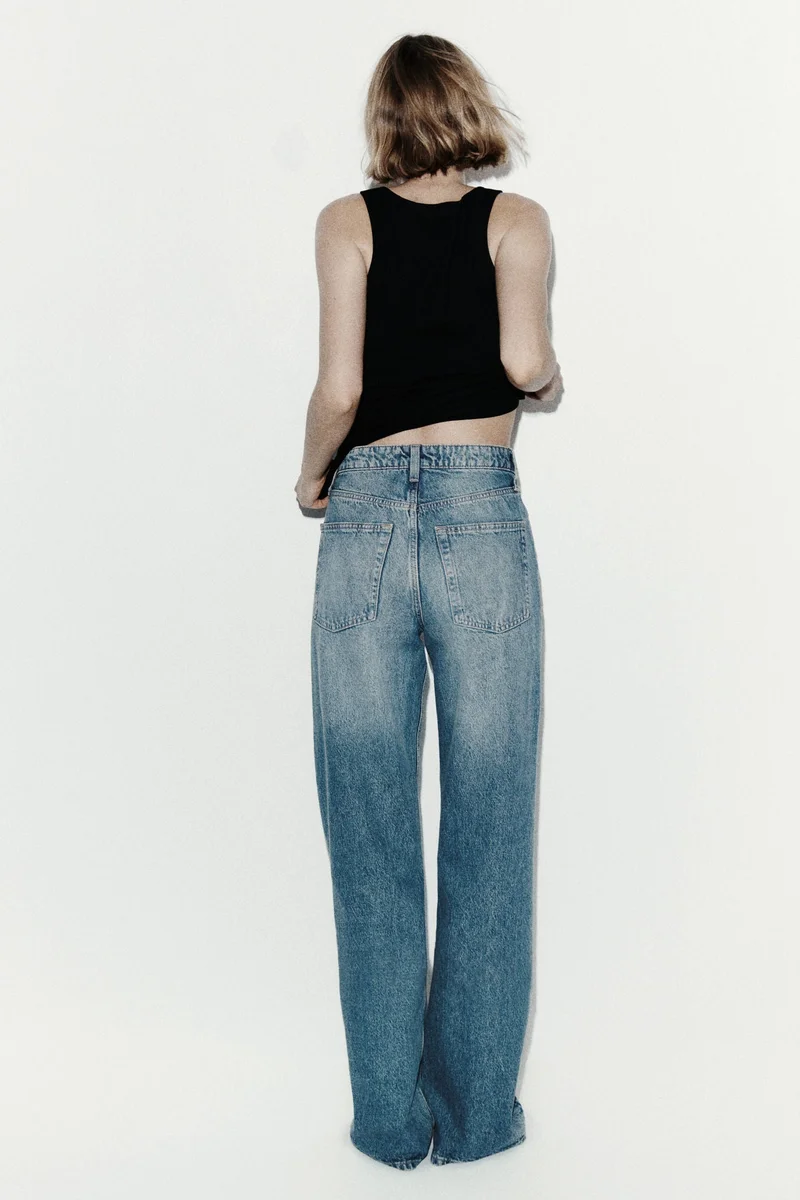 H&M  Wide Ultra High Jeans for Women | Best Price UAE