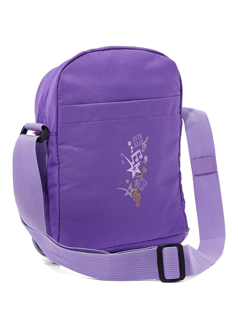 LEGO Graphic Printed Messenger Bag Purple - Image 2