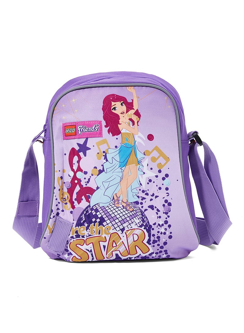 LEGO Graphic Printed Messenger Bag Purple - Image 1
