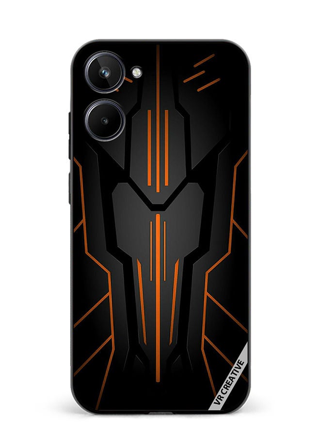 VR CREATIVE Protective Case Cover For Realme 10 Black Sark Design Multicolour - Image 1