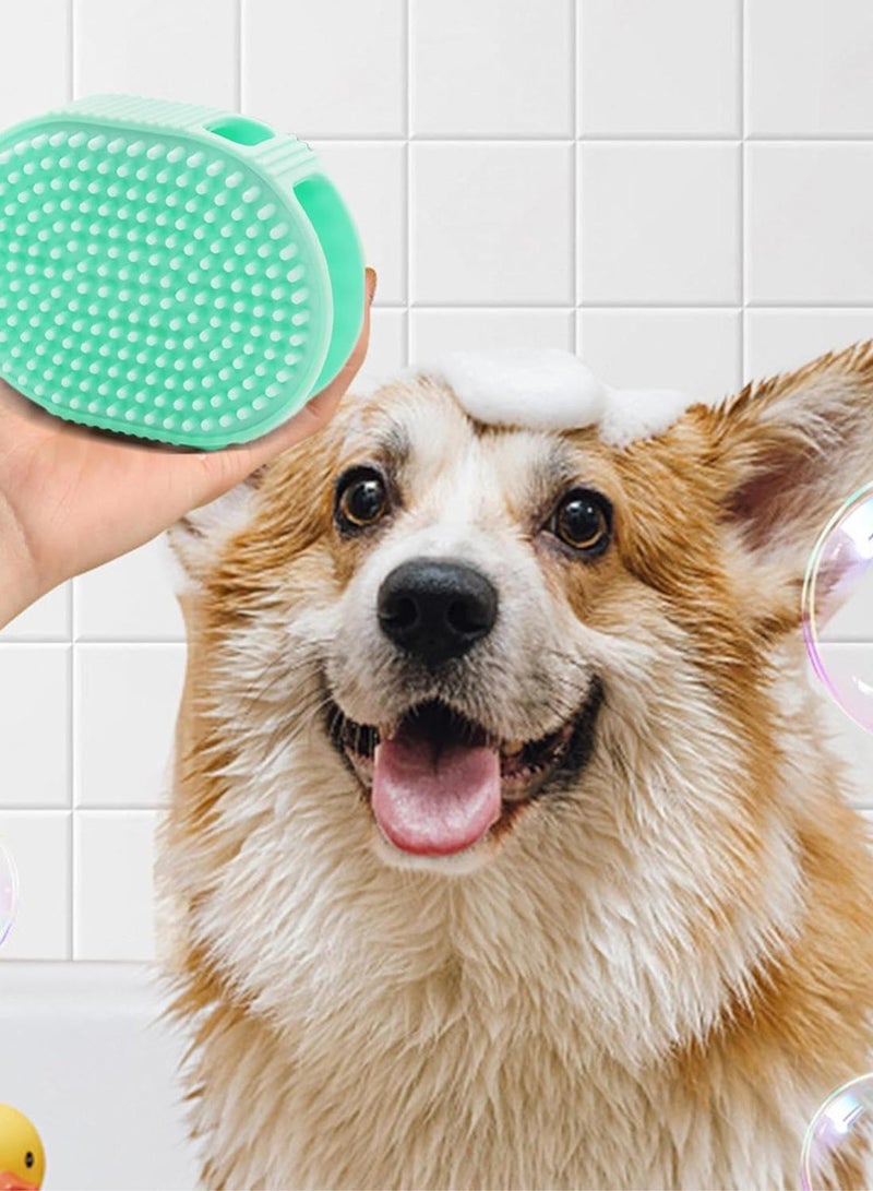 GGOOT Dog Bath Scrubber - Double Sided Silicone Grooming Brush, Soft | Pet Massager for Short Hair and Short Hair, Comfortable Products from  - Image 2