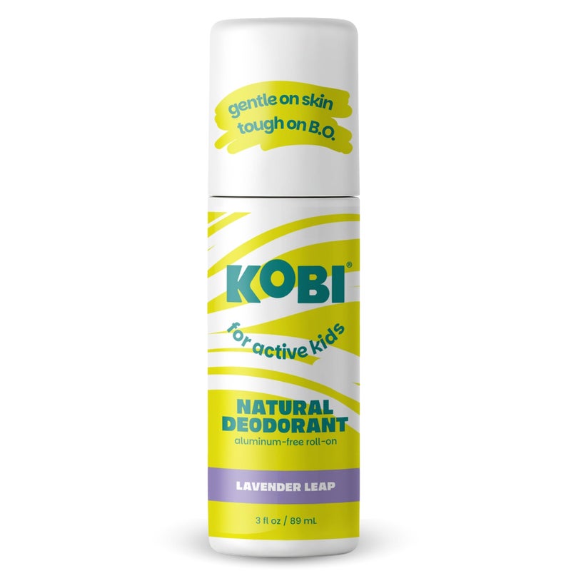 Kobi Deodorant for Active Kids, Teens, Girls, Boys - Natural, Aluminum-Free, Sport Strength - Lavender Leap - Image 1
