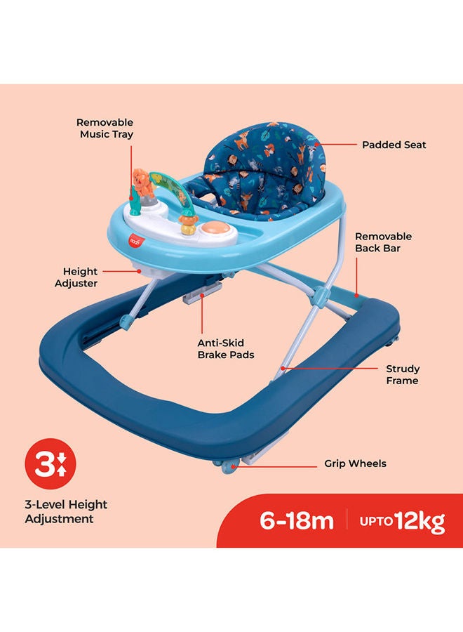 Moon Stride Baby Walker With Music-Food Tray For 6 To 18 Months - Image 2
