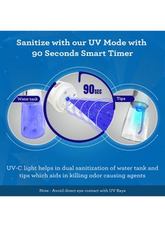 GuruNanda GuruNanda Advanced Dental Water Flosser 2.0 with UV Mode - Cordless and Portable - 290 ml Water Tank, 3 Modes, Rechargeable for Healthy Teeth and Gums  - Image 4