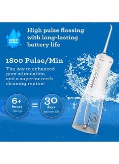 GuruNanda GuruNanda Advanced Dental Water Flosser 2.0 with UV Mode - Cordless and Portable - 290 ml Water Tank, 3 Modes, Rechargeable for Healthy Teeth and Gums  - Image 5