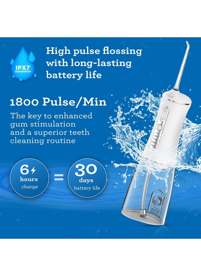 GuruNanda - GuruNanda Advanced Dental Water Flosser 2.0 with UV Mode - Cordless and Portable - 290 ml Water Tank, 3 Modes, Rechargeable for Healthy Teeth and Gums - Image 1