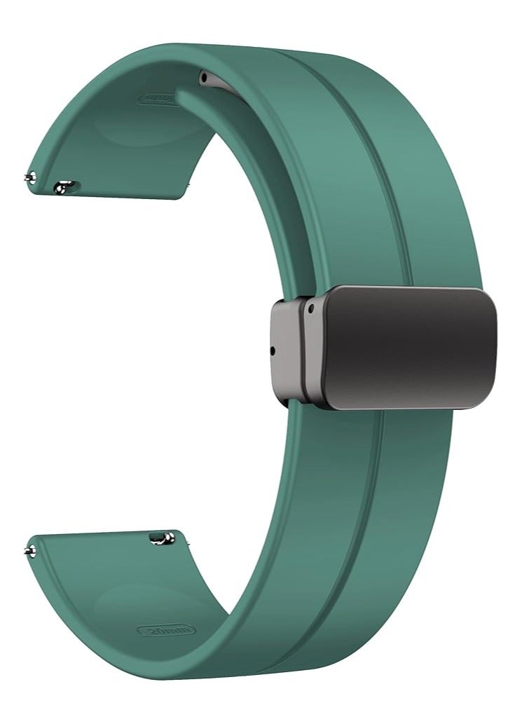 JAJEEK Magnetic Watch Band – Soft Silicone Sport Strap with Quick Release for 16mm, 18mm, 19mm, 20mm, 22mm Watch Lugs | Magnetic Folding Clasp | Sweat-Resistant & Skin-Friendly Band for Men & Women | Replacement Strap for Smartwatch & Traditional Watches - Image 1