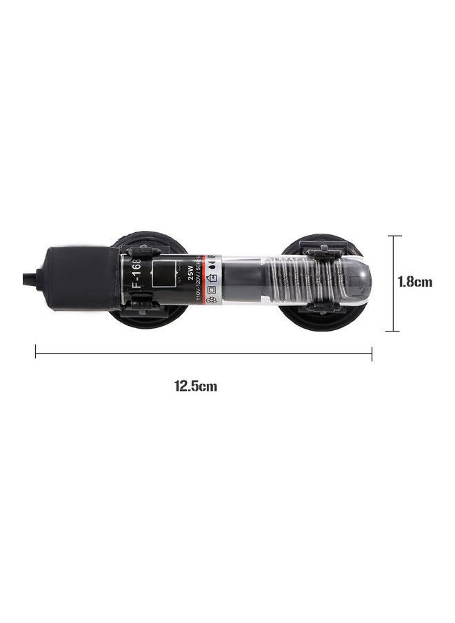 NIBEMINENT - Mini Aquarium Heater Black 15.00 x 5.50 8.50cm - Image 1