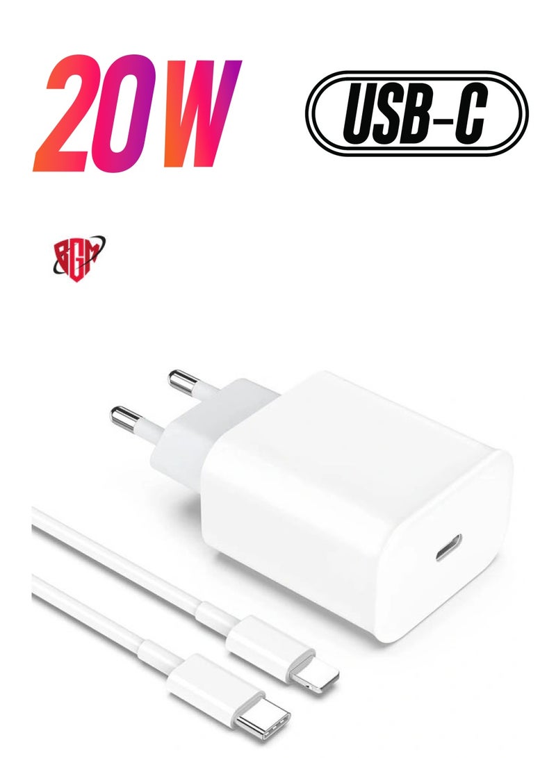 BGM 20W PD USB C Fast Charger Adapter for Apple iPhone 13 PRO MAX - Image 1