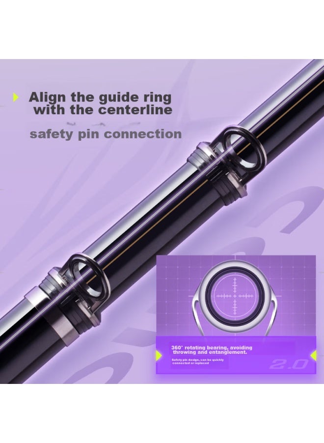 Jiadiaoni Rock Fishing Rod Set With Large Guide Rings For Long-distance Casting, 3.9m Size 5 Single Rod + Sliding Float Gift Package - Image 3