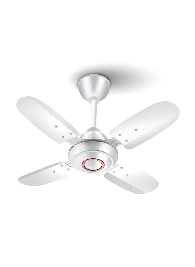 truTRTL truTRTL Wave Ceiling Fan 600 mm 24 inch HighSpeed Ceiling Fan for Home 2 Year Warranty Energy Saving Ceiling Fan Durable Stylish White  - Image 1