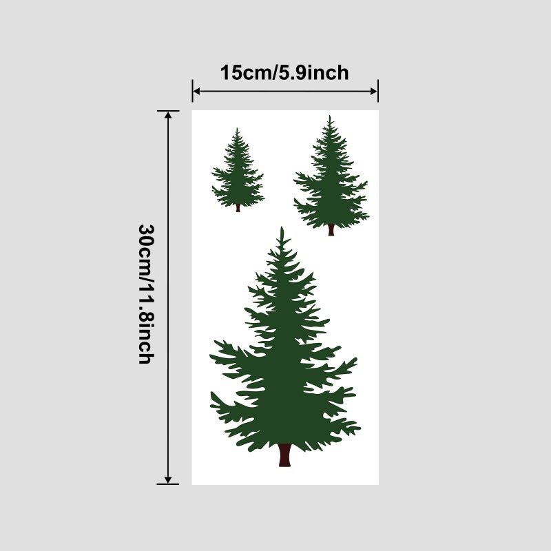 KWAGOCAR 3 Pieces Pine Trees Stencils - Reusable Pine Drawing Fir Tree Templates for DIY Art Crafts & Home Decoration - Image 2