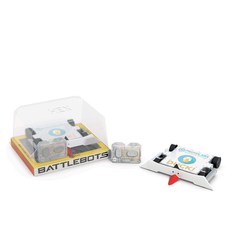 HEXBUG BattleBots Duck! Robot TV Show Metal Toy Figure - No Assembly Required, Spin Master, Ages 8+ - Image 1