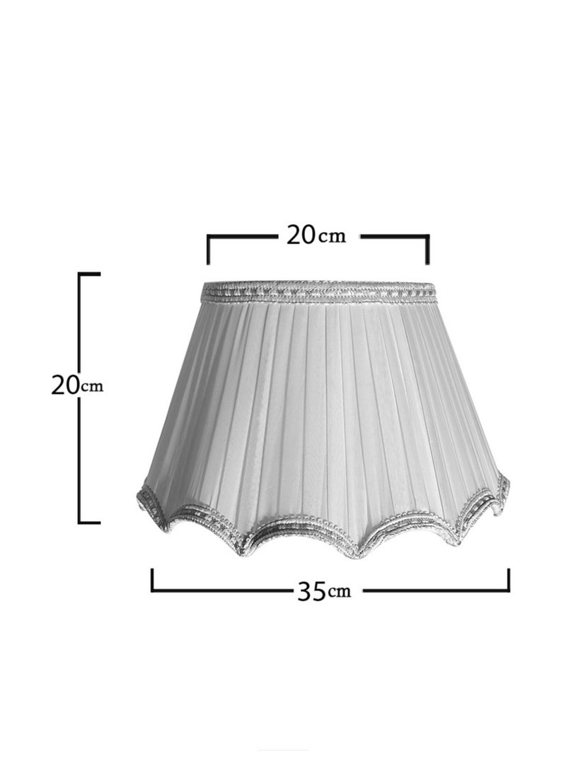 Generic Belize shawl, beige, size 35 cm. All colors are available. It can be cleaned and washed. Suitable for a 35 cm stand lamp  - Image 3