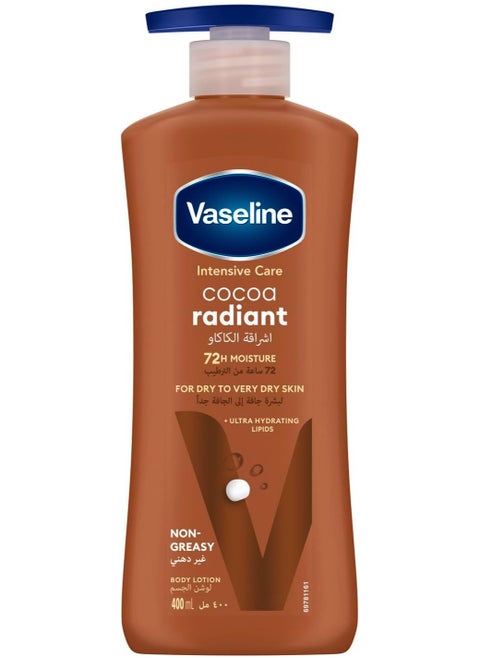 Vaseline Lotion intensive care cocoa radiant 72h  400ml