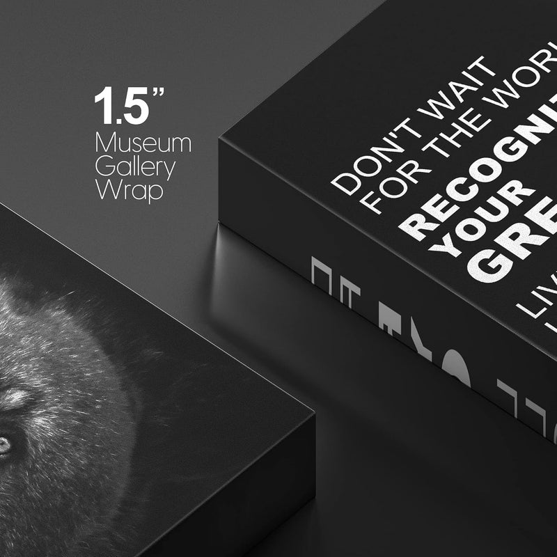 wall26 Recognize Your Greatness Grizzly Bear Canvas Print - Image 4