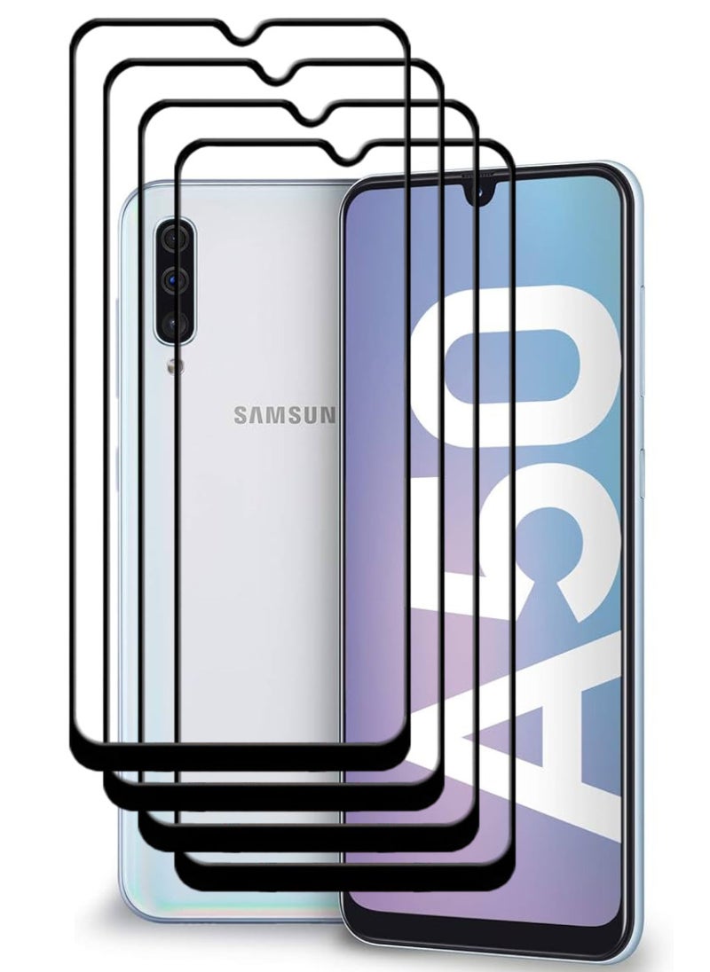 ACLIX 4 Pieces Antistatic ESD Dustproof Premium Quality High Definition Tempered Glass Screen Protector Designed For Samsung Galaxy A50 - Image 1