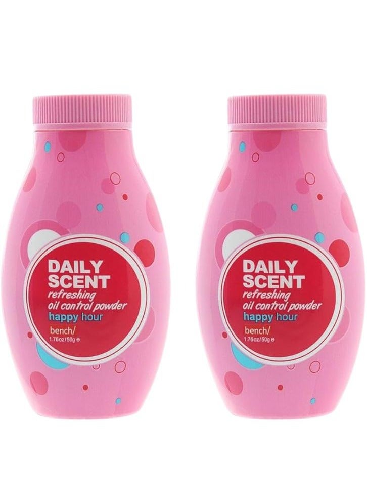 بودرة التحكم في الزيوت المنعشة من برائحة يومية، 50 جم، قطعتان