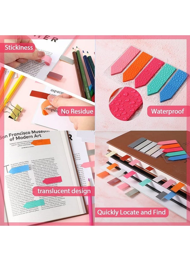 deziine DEZIINE�200 Pieces Pastel Color Page Markers Sticky Index Tabs Book Sticky Tabs Arrow Flag Tabs Sticky Notes Small Sticky Tabs Color Bible Tabs for Highlighters, Markers, Label, Office School Supplies  - Image 4