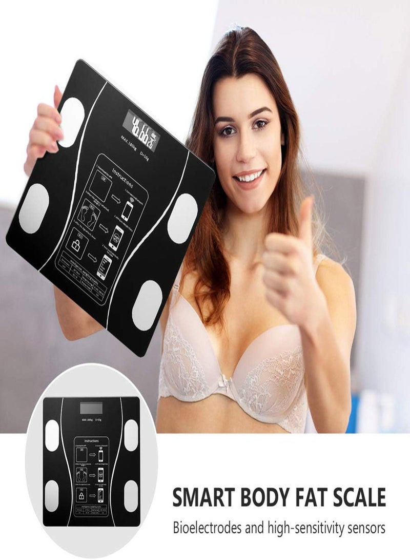 Smart Body Fat Scale, Bluetooth Body Fat Monitors Digital Scale for Bathroom Scale Measure Weight, Body Fat BMI Body Composition Analyzer, Smartphone Application, Bluetooth synchronous Scale - Image 5