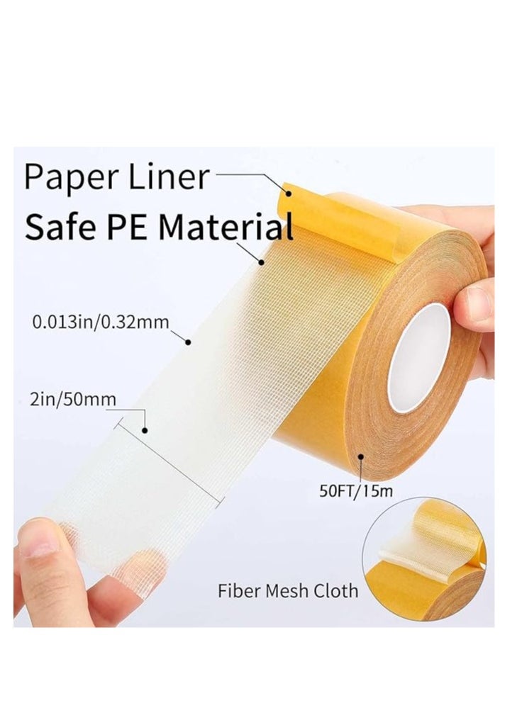 MXM - MXM Double Side Carpet Rug Tape 2Pcs Heavy Duty XL 50mm X 15M - Image 1