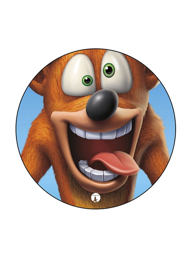 Video Game Crash Printed Mouse Pad Multicolour