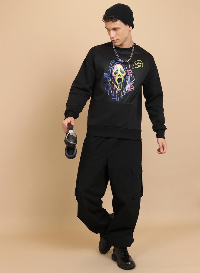 HIGHLANDER Front Graphic Print Relaxed Fit Sweatshirt - Image 4