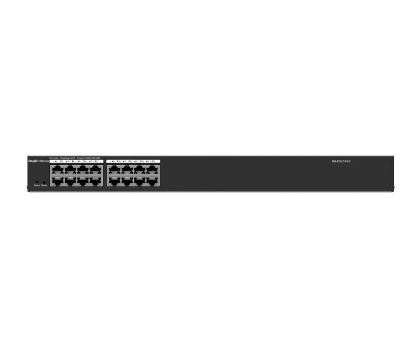 Ruijie 16-Port Gigabit Smart Switch RG-ES216GC,Cloud Managed Switch Black - Image 2