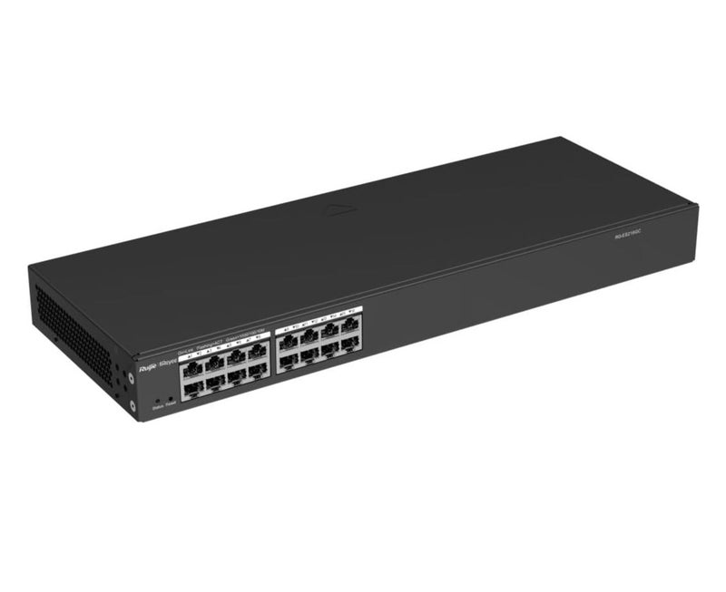 Ruijie 16-Port Gigabit Smart Switch RG-ES216GC,Cloud Managed Switch Black - Image 3