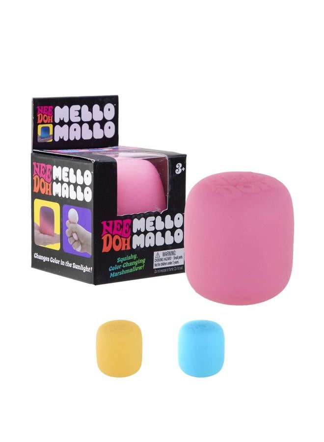 Needoh Schylling NeeDoh Mello Mallo - Sensory Toy with a Satisfying Dough Filling - Changes Color in The Sun - Ages 3 and Up - Color May Vary; One Per Pack - Image 1