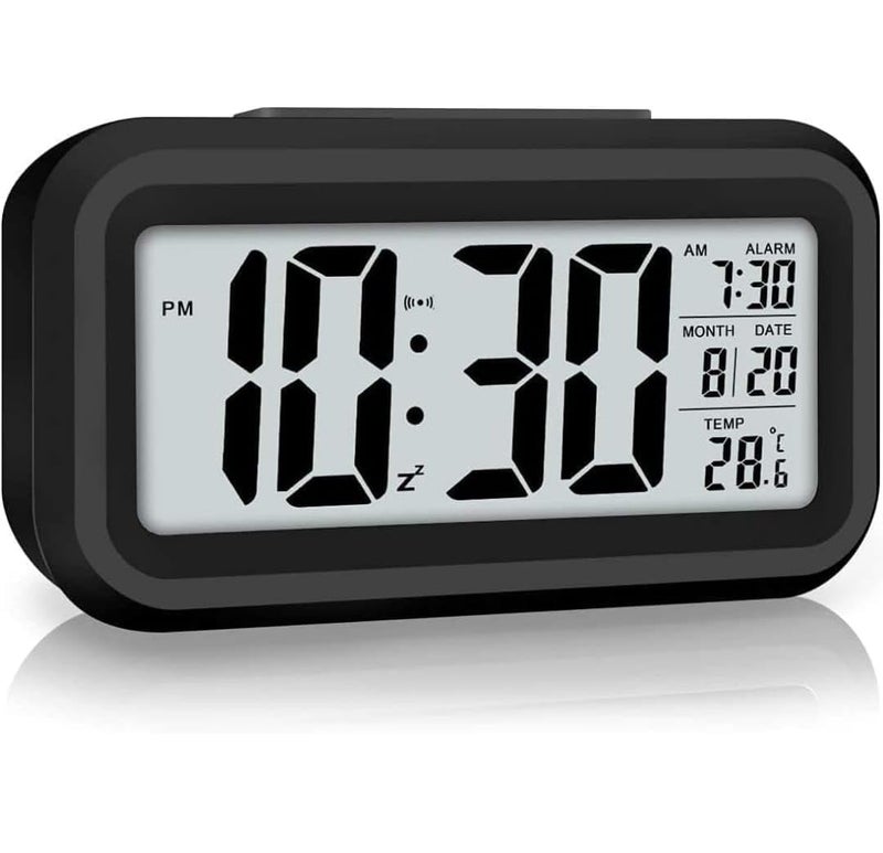 IDELLA IDELLA Alarm Clock Digital Clock Table Clock for Students Watch Timer for Study Home Bedroom KitchenLoud Desk Alarm Clocks for Heavy Sleepers with Automatic SensorTimeDate Temperature  - Image 1