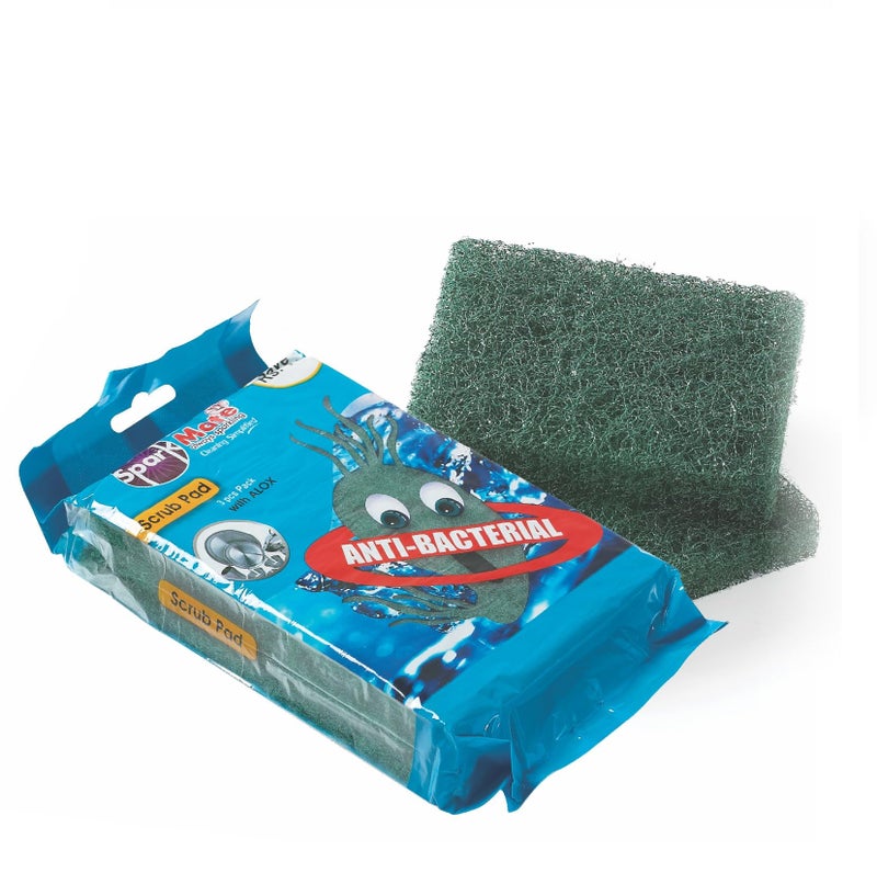 Sparkmate by Crystal Scrub Pad with Alox, Set of 3, 7.5cm X 10cm - Image 4