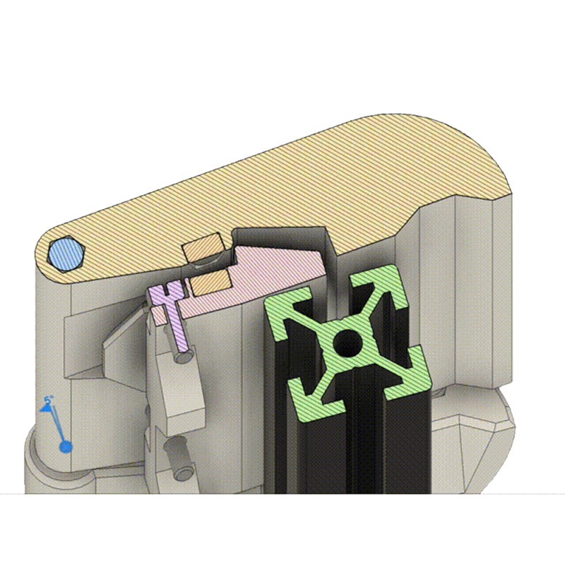Clicky Clack Fridge Door Kit: Metal Construction - Precise Control Easy Installation for VORO Trident 350 VORO 2.4 350 3D Printers - Image 2