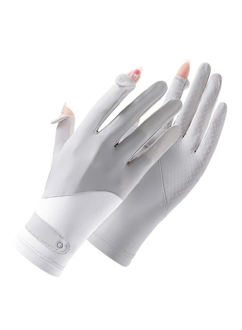 RTYY قفازات نسائية،قفاز سواقة،قلفزات سواقه،قفازات الحماية من الشمس،قفازات صيفية مضادة للانزلاق، مزودة بشاشة لمس كاملة الأصابع، مناسبة للقيادة في الصيف، وركوب السيارات، وصيد الأسماك، ولعب الجولف، والأنشطة الخارجية. - Image 1