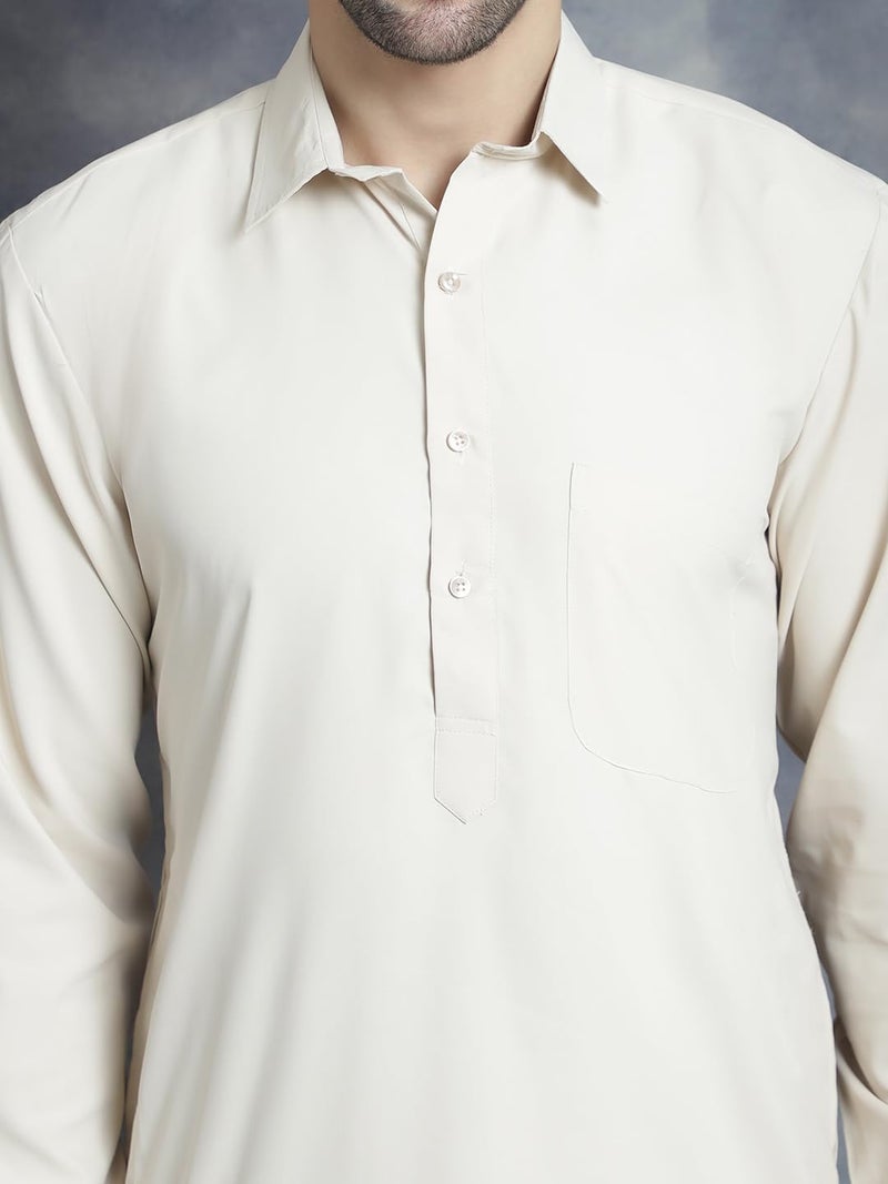 jompers قميص جومبرز للرجال من قطن مخلوط بتصميم باتهاني مع سالوار - Image 5