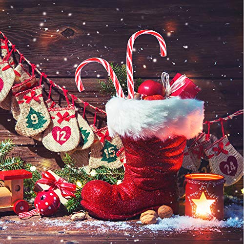 Zealor 48PCS Christmas Candy Cane Pen Christmas Ballpoint Pens with Black Ink Office School Stationery Supplies for Holiday New Years Home Decor Xmas Googie Bag Party Favor, Red - Image 4