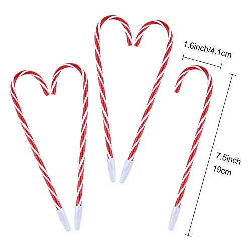 Zealor 48PCS Christmas Candy Cane Pen Christmas Ballpoint Pens with Black Ink Office School Stationery Supplies for Holiday New Years Home Decor Xmas Googie Bag Party Favor, Red - Image 2