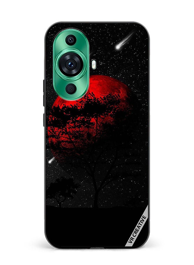 VR CREATIVE Protective Case Cover For Huawei nova 11 Ultra Red Moon Design Multicolour - Image 1