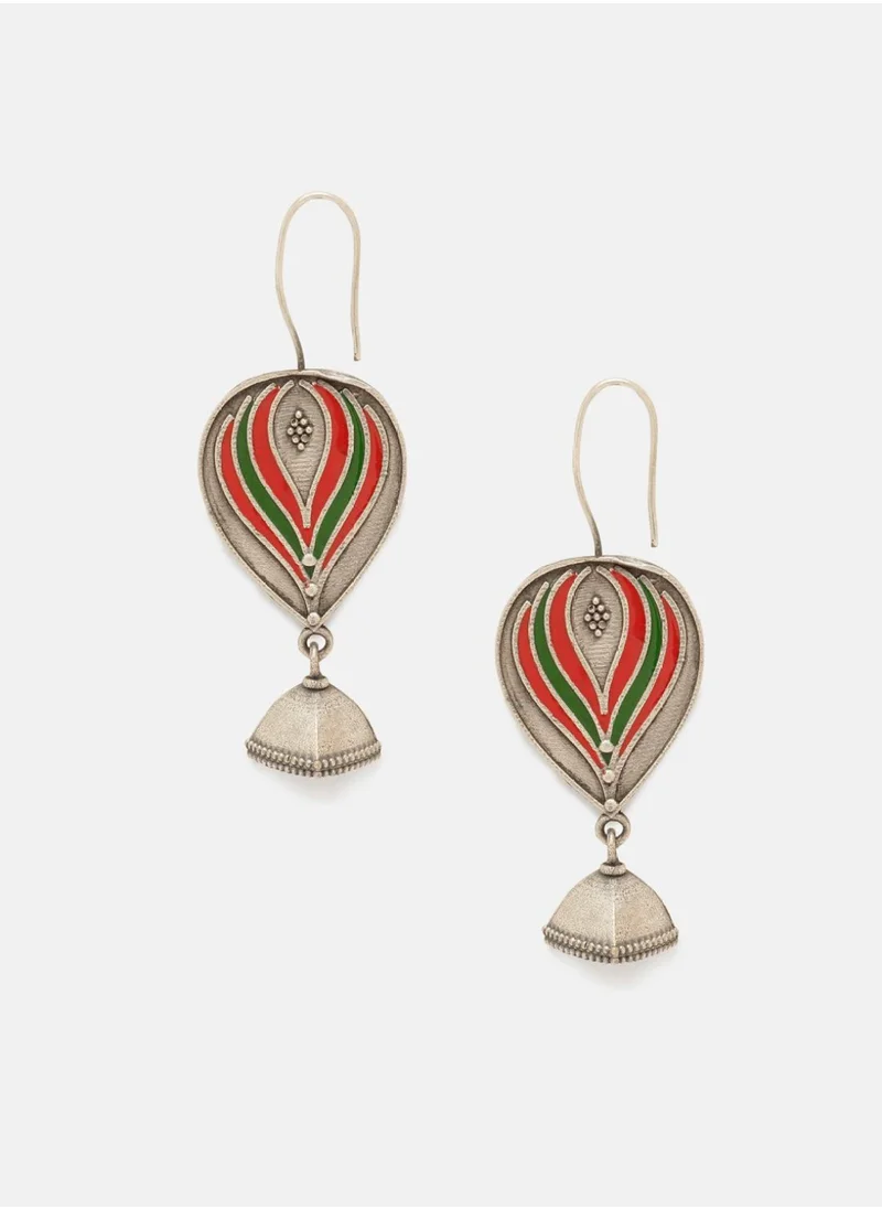 Priyaasi Plated Contemporary Balloon Shaped Drop Earrings