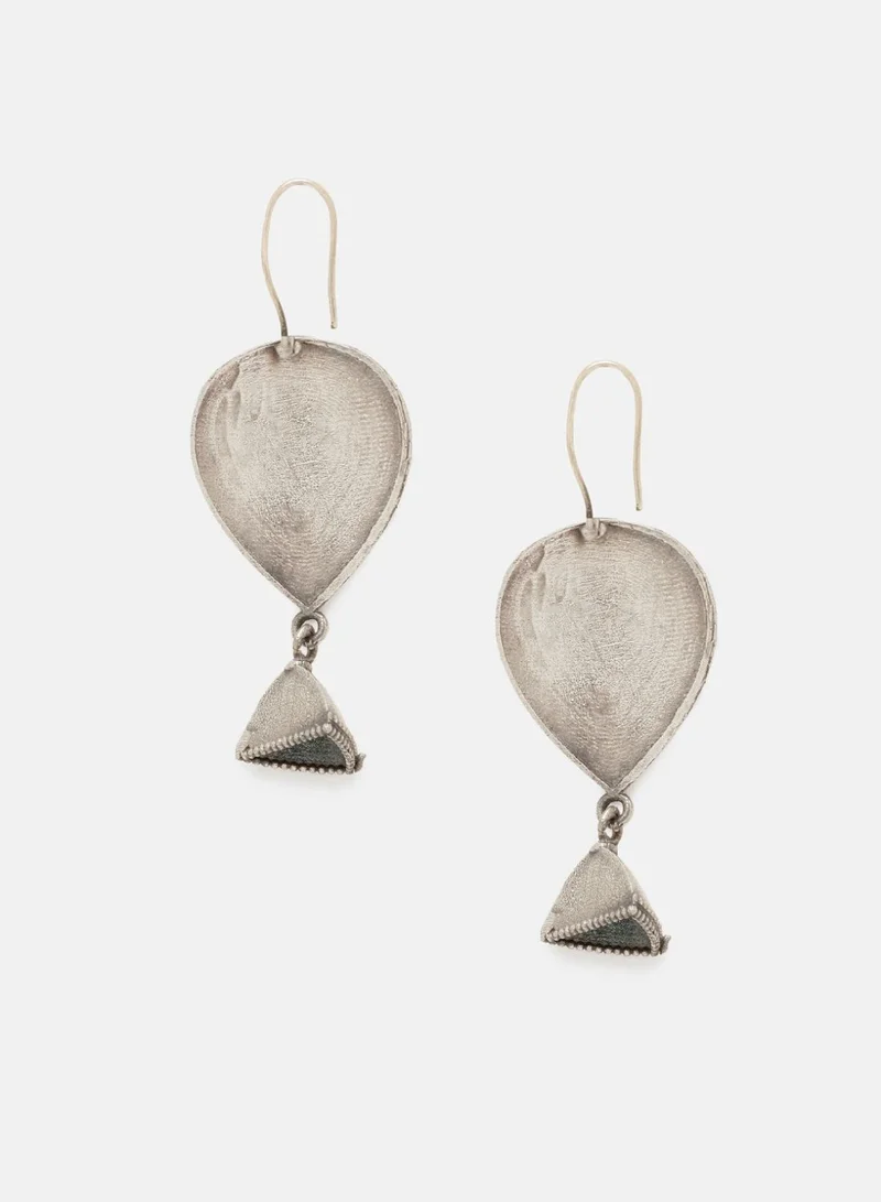 Priyaasi Plated Contemporary Balloon Shaped Drop Earrings