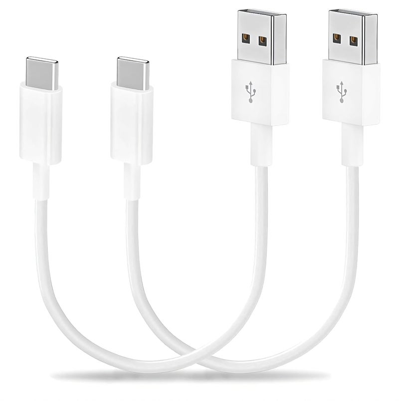 ايسبي كابلز [معتمد من Apple MFi] كابل شحن iPhone قصير، 8 بوصة 2 قطعة كابل USB C إلى Type-C شحن سريع كابل نقل ومزامنة بيانات عالي السرعة لـ iPhone 16/16Pro/15/15 Pro iPad/Airpods/Galaxy/Power Bank/CarPaly - Image 1