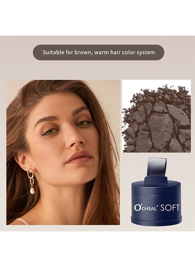 OCHEAL Soft Mist And Ssoftness Hairline ,Hairline Powder Magical Instantly Hair Line Shadow Quick Cover Hair Root Concealer with Puff Touch Root Cover Up for Thinning Hair Waterproof(Brown) - Image 2