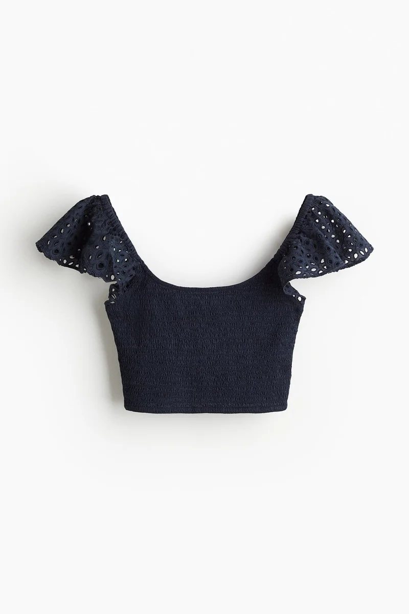 اتش اند ام Ruched Crop Top