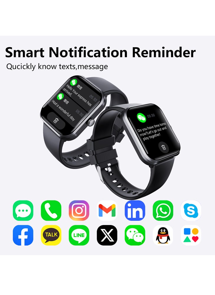 Chomel F96 bracelet SOS alarm heart rate blood pressure body temperature Bluetooth call non-invasive blood sugar measurement smart watch - Image 2