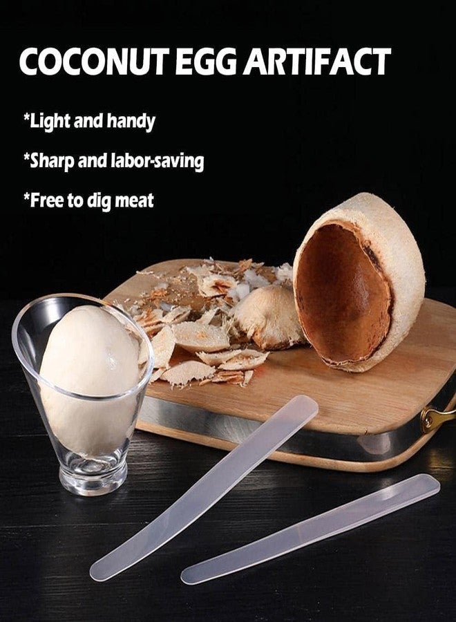 SquarezhenBo Meat Scraper,Soft and Flexible Coconut Egg Tools Kitchen Utensils and Gadgets for Coconut Lovers Melon Ballers Fruit and Vegetable Tools - Image 4