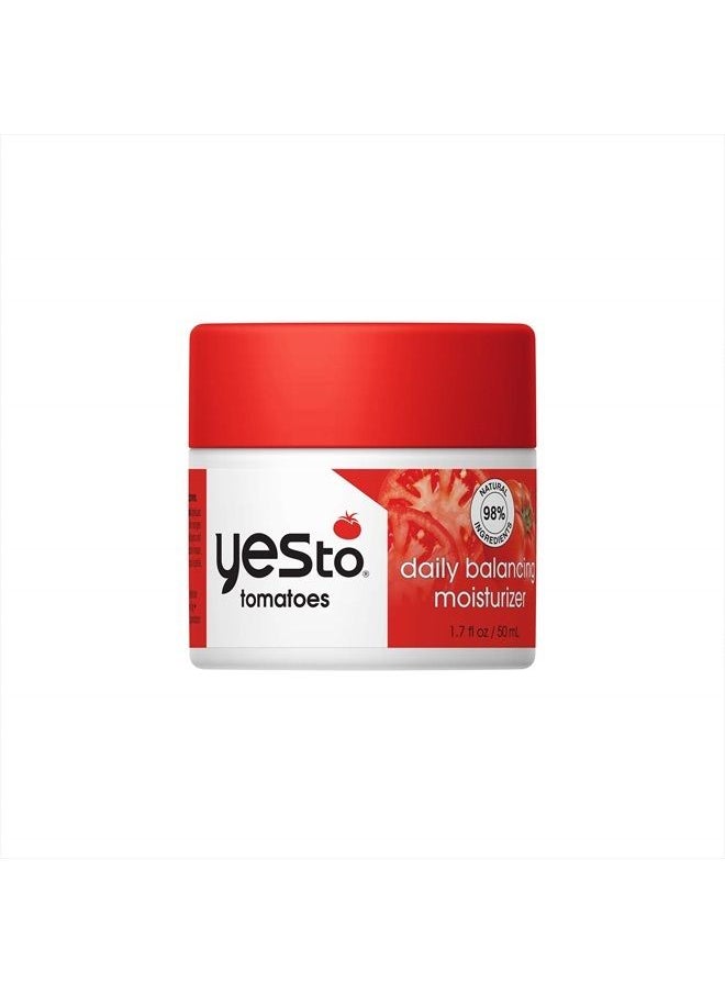 Yes To Tomatoes Daily Balancing Moisturizer, Blemish-Fighting & Enlightening Moisturizer, Natural Vegan & Cruelty Free, 1.7 Fl Oz  - Image 1