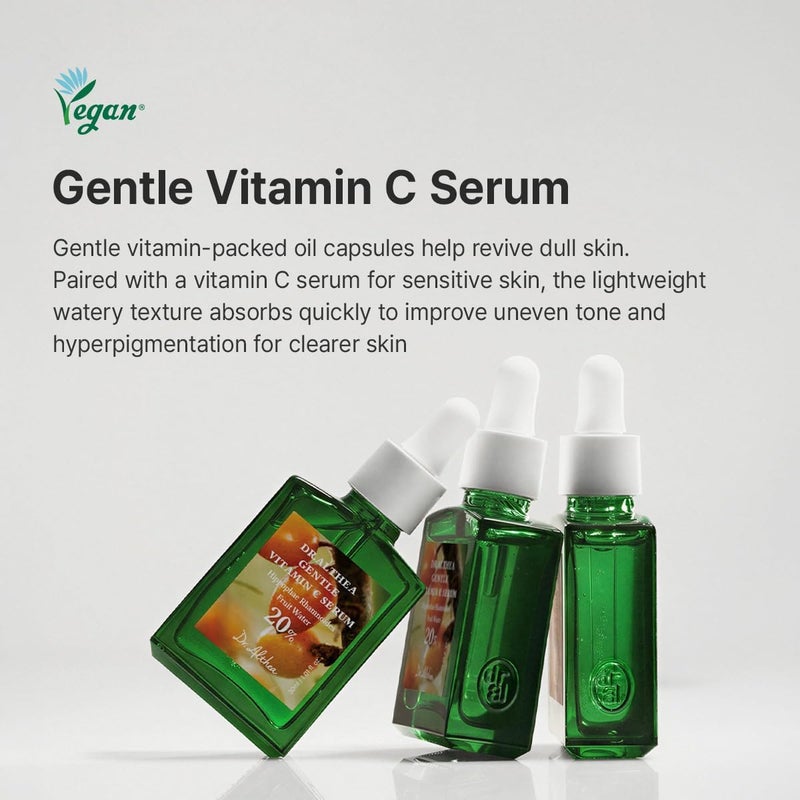 Dr.althea Gentle Vitamin C Serum – Korean Vegan Vitamin C for Sensitive & Acne-Prone Skin, with Adenosine & Sea Buckthorn Extract, Non-Sticky, 30ml - Image 2