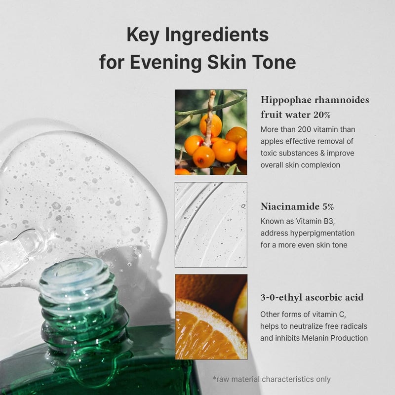 Dr.althea Gentle Vitamin C Serum – Korean Vegan Vitamin C for Sensitive & Acne-Prone Skin, with Adenosine & Sea Buckthorn Extract, Non-Sticky, 30ml - Image 3