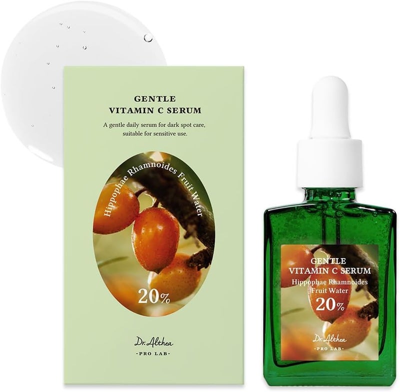 Dr.althea Gentle Vitamin C Serum – Korean Vegan Vitamin C for Sensitive & Acne-Prone Skin, with Adenosine & Sea Buckthorn Extract, Non-Sticky, 30ml - Image 1