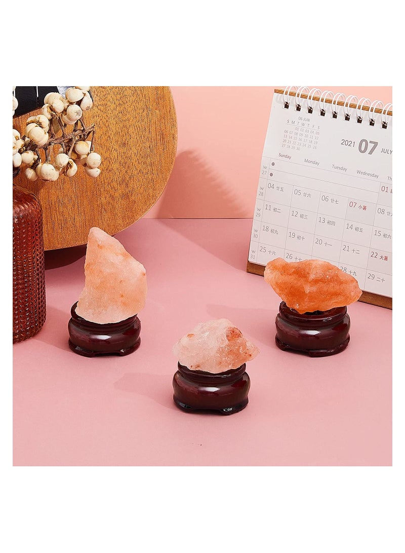 KASTWAVE 15 Pcs Crystal Holder for Stones Wooden Sphere Stands Crystal Display Stand Crystal Sphere Holder Decorative Ball Stand Egg Holders for Ball Egg Base Display Pedestals Globe Decor - Image 3